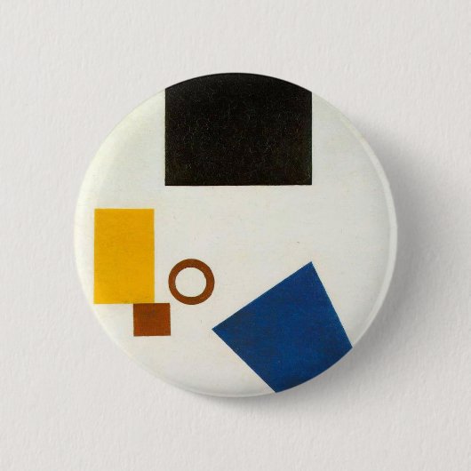 Suprematism. Selbstporträt in zwei Maßen Button (Vorderseite)