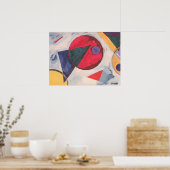 Suprematismus mit Dreieck Poster (Küche)