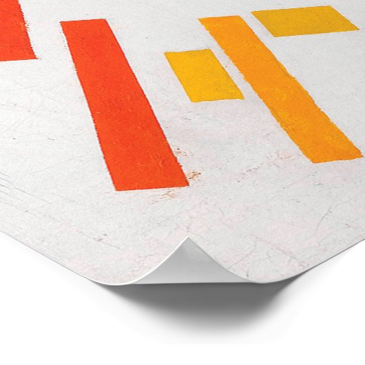 Suprematismus von Kazimir Malevich Poster (Ecke)