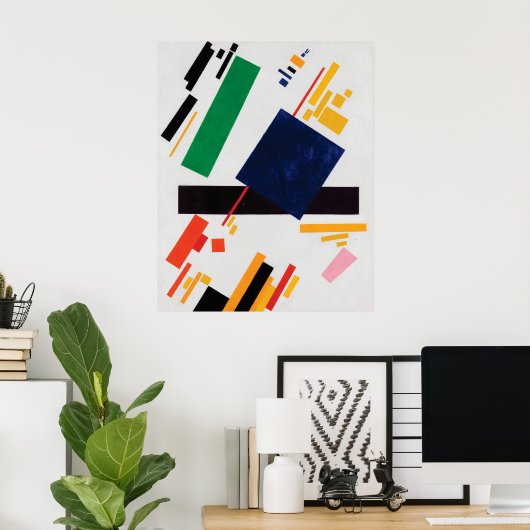 Suprematismus von Kazimir Malevich Poster (Heimbüro)