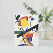 Suprematismus von Kazimir Malevich Postkarte (Stehend Vorderseite)