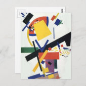 Suprematismus von Kazimir Malevich Postkarte (Vorne/Hinten)