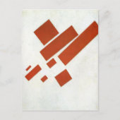 Suprematismus. Zweidimensionales Selbstportrait Postkarte (Vorderseite)