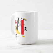 Suprematist Coffee Tasse (Vorderseite Links)