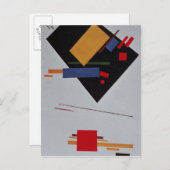 Suprematistische Zusammensetzung, 1915 Postkarte (Vorne/Hinten)