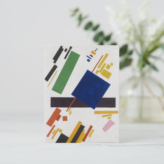 Suprematistische Zusammensetzung von Kazimir Malev Postkarte (Stehend Vorderseite)