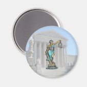 SUPREME-CT-LADY-JUSTICE MAGNET (Vorderseite/Rückseite)