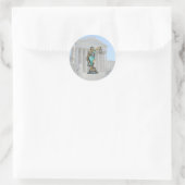 SUPREME-CT-LADY-JUSTICE RUNDER AUFKLEBER (Tasche)