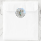 SUPREME-CT-LADY-JUSTICE RUNDER AUFKLEBER (Tasche)