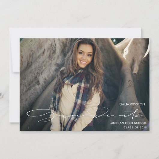 Supreme Elegance ⎢ Abschluss Fotokarte Feiertagskarte (Vorderseite)