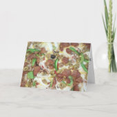 "Supreme Pizza" Geburtskarte Karte (Vorderseite)