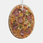 Supreme Pizza Ornament Aus Glas (Vorderseite Rechts)
