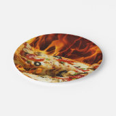 Supreme Pizza Pappteller (Schrägansicht)