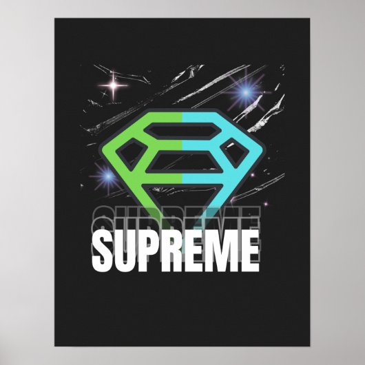 supreme  wall art design  poster (Vorne)