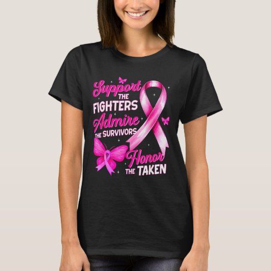 Suprt Admire Honor Breast Cancer Awareness Shirts  (Vorderseite)
