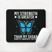 Suprt Diabetes Awareness Month Diabetes For Women Mousepad (Mit Mouse)
