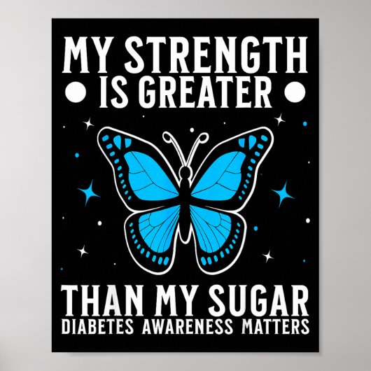 Suprt Diabetes Awareness Month Diabetes For Women Poster (Vorne)