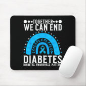 Suprt Diabetes Awareness Month For Diabetes Women  Mousepad (Mit Mouse)
