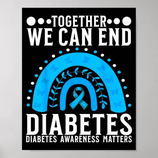 Suprt Diabetes Awareness Month For Diabetes Women  Poster (Vorne)