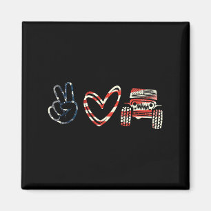Suprt Frieden Liebe Frieden Liebe Offroad Magnet