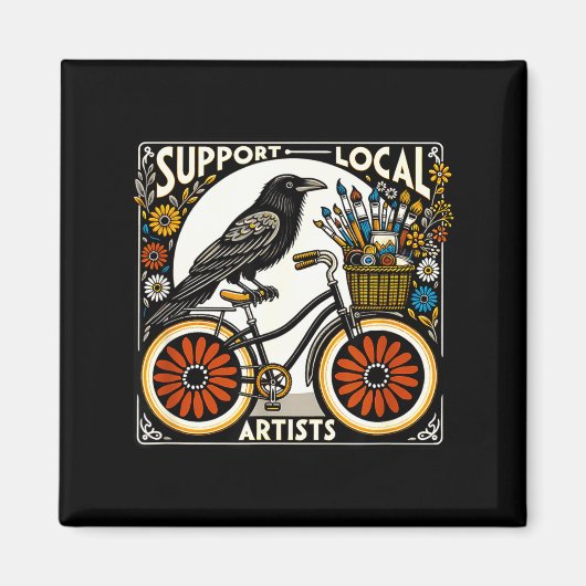 Suprt Local Artists  Magnet (Vorne)