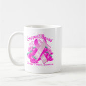 Suprt Squad Breast Cancer Awareness Nk Ribbon Wome Kaffeetasse (Links)