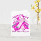 Suprt Squad Breast Cancer Awareness Nk Ribbon Wome Karte (Gelbe Blume)