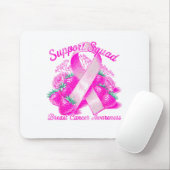 Suprt Squad Breast Cancer Awareness Nk Ribbon Wome Mousepad (Mit Mouse)