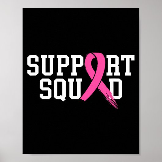 Suprt Squad Brustkrebsmonat nk Poster (Vorne)