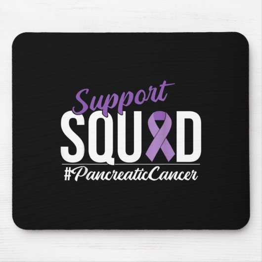 Suprt Squad Krebs Bauchspeicheldrüsenkrebs-Bewusst Mousepad (Vorne)