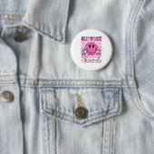 Suprt Squad Nk Ribbon Smile Face Brustkrebs Awa Button (Beispiel)