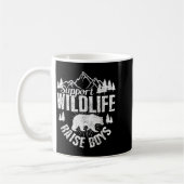 Suprt Wildlife Raise Boys Mom Dad Wild One Funny G Kaffeetasse (Links)