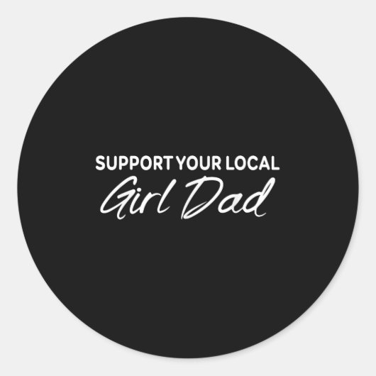 Suprt Your Local Apparel  Runder Aufkleber (Vorderseite)