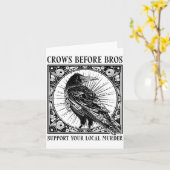 Suprt Your Local Murder Crows Before Bros Funny Karte (Gelbe Blume)