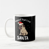 Suprt Your Local Santa - Funny Christmas Xmas Men Kaffeetasse (Links)