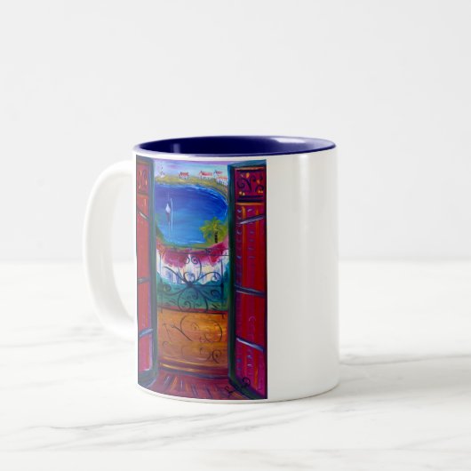 Sur La Mer Zweifarbige Tasse (Vorderseite Links)