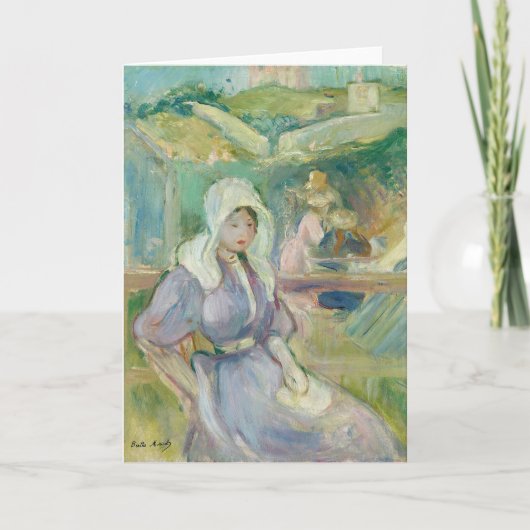 Sur La Plage à Portrieux | Berthe Morisot Karte (Vorderseite)