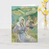 Sur La Plage à Portrieux | Berthe Morisot Karte (Gelbe Blume)