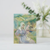 Sur La Plage à Portrieux | Berthe Morisot Postkarte (Stehend Vorderseite)