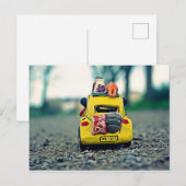 Sur la route des vacances. postkarte (Vorne/Hinten)