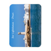 Sur Lighthouse mit Fischerboot - Sur, Oman Magnet (Vertikal)
