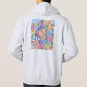 Surabaya Indonesia City Map Hoodie (Rückseite)