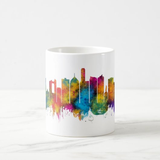 Surabaya Indonesia Skyline Kaffeetasse (Mittel)