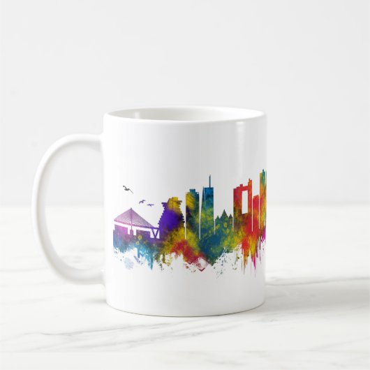 Surabaya Indonesia Skyline Kaffeetasse (Links)