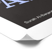 Surah Al-Baqarah Wordle Print Poster (Ecke)
