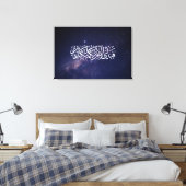 Surah Ar-Rahman Dankbarkeitsvers Islamische Kallig Leinwanddruck (Insitu (Schlafzimmer))