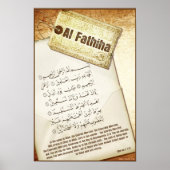 Surah Fathiha Poster (Vorne)