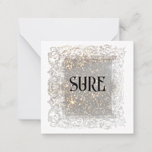 *~* SURE Relationship AP63 Flat Note Card Mitteilungskarte (Vorderseite)