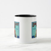 Sure Shot Pear Crate LabelPotter Valley, CA Tasse (Zentrum)