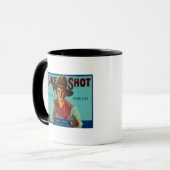 Sure Shot Pear Crate LabelPotter Valley, CA Tasse (Vorderseite Links)